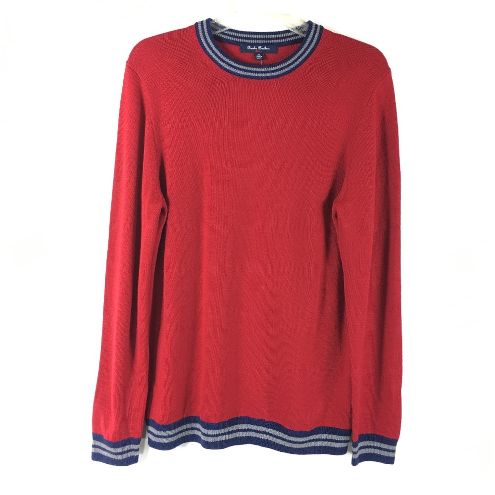 NWT Brooks Brothers Fleece Mens Wool Blend Sweater